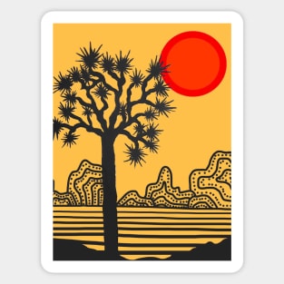 Joshua Tree Sunset Sticker